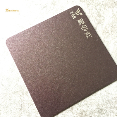 Brushed 201 Stainless Steel Kitchen Wall Sheets Purple And Red Anti - Fingerprint