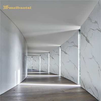 Imitation Wood Grain Stainless Laminate Sheets Decorate Wall Edge 1000mm Width