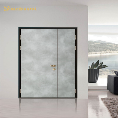 White Color Imitation Wood Grain Laminate Stainless Sheets Door Decoration