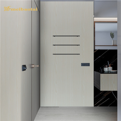 Imitation Wood Grain Stainless Laminate Sheets Decorate Wall Edge 1000mm Width
