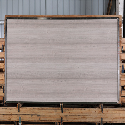 White Color Imitation Wood Grain Laminate Stainless Sheets Door Decoration