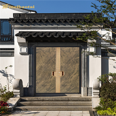 201 304 Imitation Wood Grain Laminate Door Stainless Steel Sheets 4X8FT