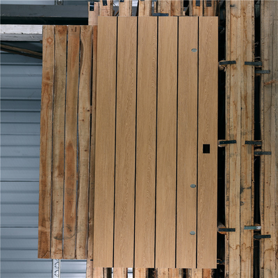 Imitation Wood Grain Laminated Decorative Stainless Steel Sheet Slit Edge