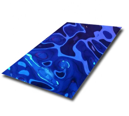 Pvd Color  Mirror Water Ripple Sheet Decoration Plate , Wall , Ceiling , Hotel , Project