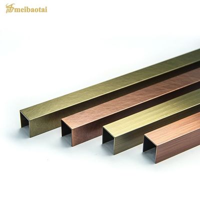 Хорошая цена Край Inox 304 медного цвета профиля нержавеющей стали u 8FT бронзовые внешний угловой онлайн