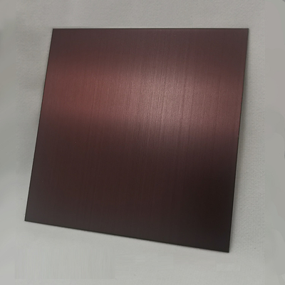 Brushed Finished Customized Color Plating SS Sheet Four Feet