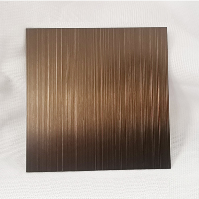 Anti Bronze Hairline 304 Stainless Steel Sheet AFP finish