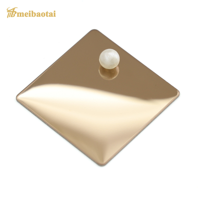 Rose Golden Matte Finish Decorative Stainless Steel Sheet 4x8 0.65mm Thickness