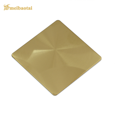Brushed Hairline Stainless Steel Sheet Vibration SS plate Pvd Color Coating ASTM