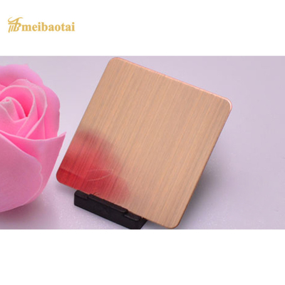 Black Mirror Rose Gold Colored Stainless Steel Sheet Metal 4x8