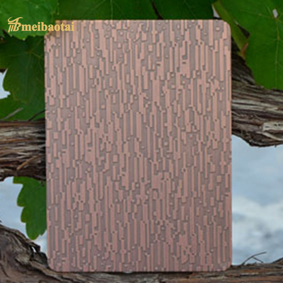 Etched Embossed Stainless Steel Sheet AISI Standard 1.0mm Thickness