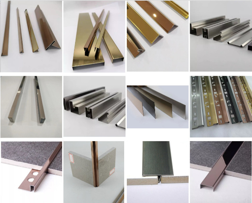 Color Profile M U L T V A Stainless Steel Tile Trim T6x8 Feet Rustproof