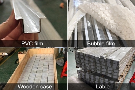 0.65mm Thickness Stainless Steel Tile Trim SS U V Profile Decorative With Color Platng