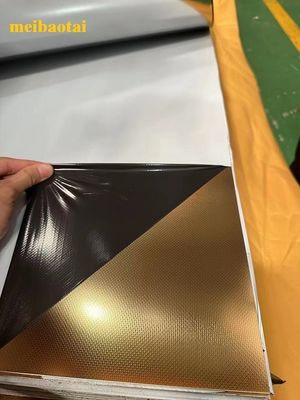 Хорошая цена Золотое льняное полированное рельефное листовое из нержавеющей стали с узором онлайн