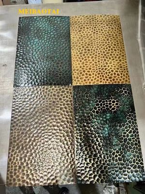 Хорошая цена 4*8FT Антикварный цвет Нержавеющая сталь Эмбосированный лист толщина 0,85 мм онлайн