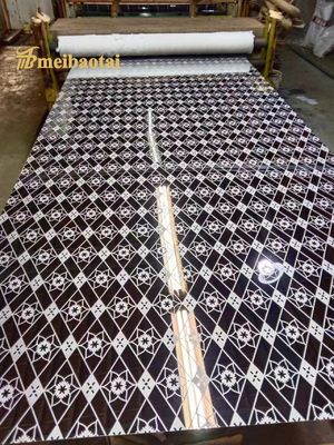 Хорошая цена Зеркало 4х8 Различные узоры Популярный гравированный декоративный лист из нержавеющей стали онлайн