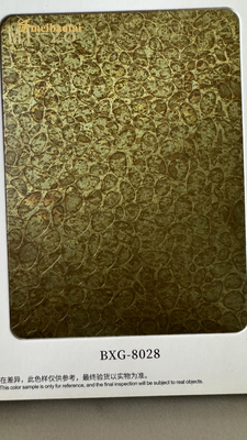 Retro Wall Imitation Antique Copper Decorative Stainless Steel Sheets