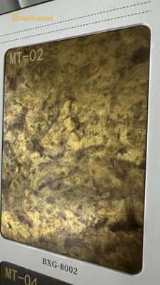 Хорошая цена SS201 304 0.8MM Имитация латуни Цвет нержавеющей стали листовки декорации гостиничной таблички онлайн