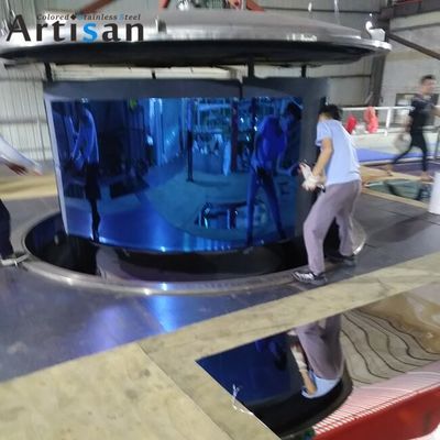 Хорошая цена ASTM стандартная голубая зеркальная нержавеющая стальная плита PVD панель онлайн