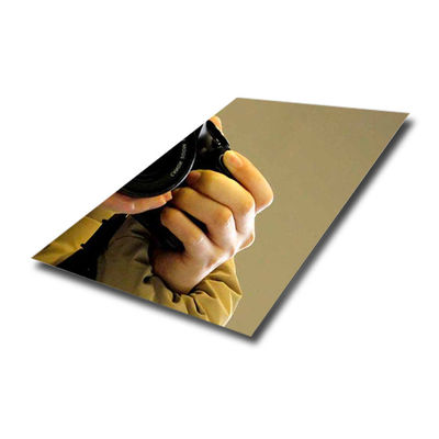 Хорошая цена Стандарт ASTM Шампанское золото Золото зеркальное нержавеющая сталь Площадь ПВД панель онлайн