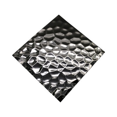 Hammer Textured Black Mirror Stainless Steel Sheet