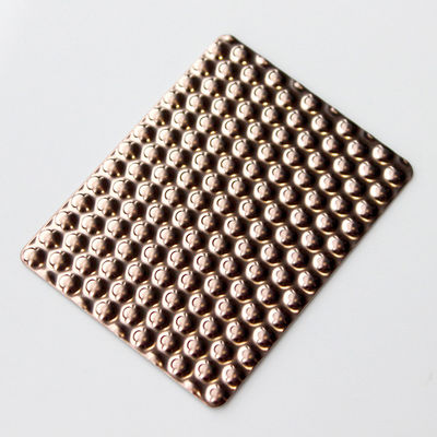 Розовое золото с штампованным листом из нержавеющей стали Металлический декоративный лист