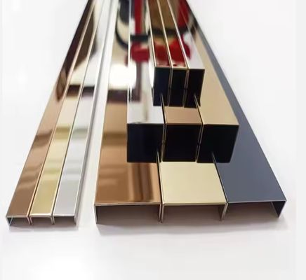 Хорошая цена 8K зеркало из нержавеющей стали У-профиль декоративная стена онлайн