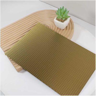 5WL 6WL  Gold Color Stainless Steel Stamp Sheet Decoration Wall