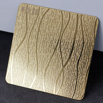 Хорошая цена Gold Mirror Wooden Pattern Embossed Stainless Steel Sheet онлайн