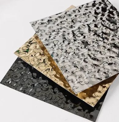 Хорошая цена Зеркальное цвет Нержавеющая сталь Вода Волнообразный лист Декорация потолок онлайн