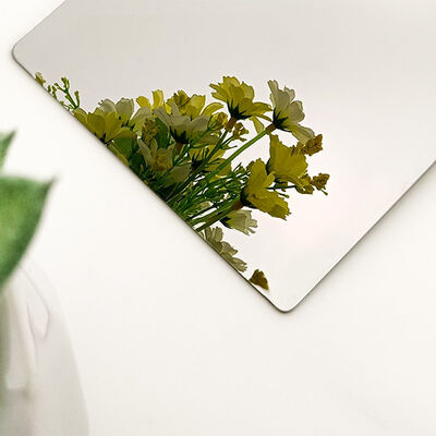 Хорошая цена 304 зеркальная отделка декоративный листок из нержавеющей стали четыре фута онлайн