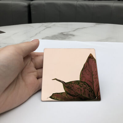 PVD Coating Bronze Mirror Stainless Steel Decorative Plate