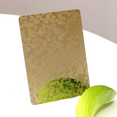 Различные цвета покрытия 304 класс гравированный листок из нержавеющей стали с 70 микронов ПВХ пленки