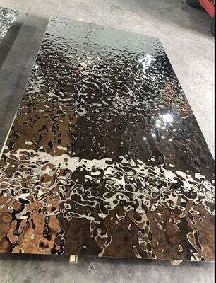 Люксовые зеркало водяной рипп листы из нержавеющей стали для дизайнерских потолков