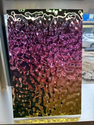 0.65 мм Толщина серебряное зеркальное отделка ПВД нержавеющая сталь лист для потолка и декорации стен