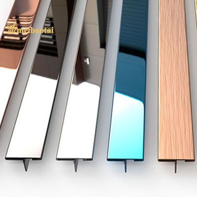 3048мм Черный ПВД покрытый 304 нержавеющей стали плитки отделка и эффект плитки полоса для защиты угла