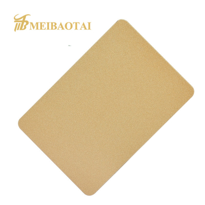 Sandblasted Colorful Decorative Stainless Steel Sheet 0.75mm Thickness Anti Fingerprint