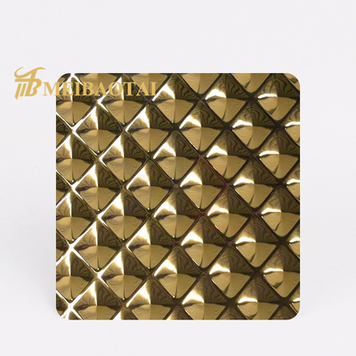 Gold Mirror Stamped 304 201 Stainless Steel Metal Plate