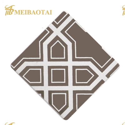 Pvd Color Coating Mirror Etched Stainless Steel Sheet 1.0mm Thickness