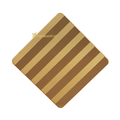 Pvd Color Coating Mirror Etched Stainless Steel Sheet 1.0mm Thickness