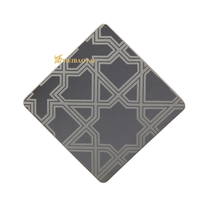 Pvd Color Coating Mirror Etched Stainless Steel Sheet 1.0mm Thickness