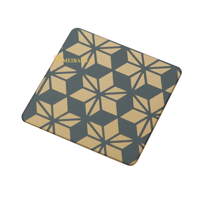 Snowflake Etched Stainless Steel Sheet , GB Sheet 304 Stainless Steel 1219x2438mm