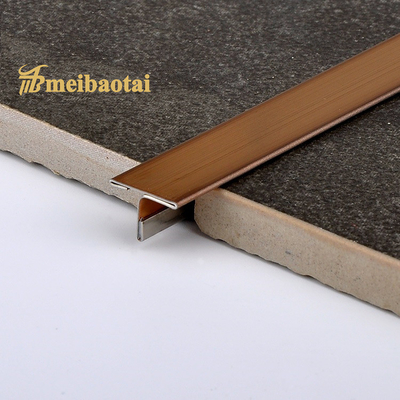 Antique 10mm Stainless Steel Tile Trim GB Standard With 80 Micron PVC Film