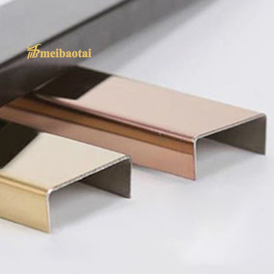 Хорошая цена PVD Brushed Rose Золотая нержавеющая сталь плитка отделка 10 мм Bullnose U отделка для отделки пола онлайн