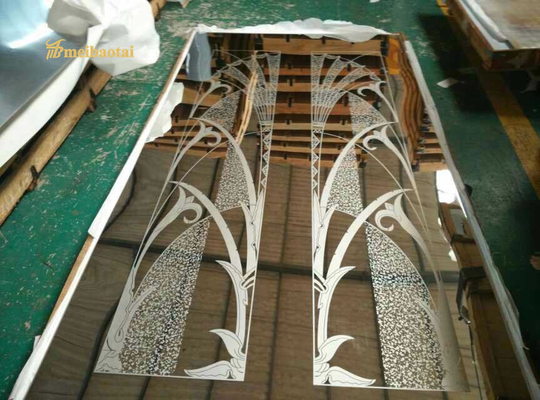 Mirror Etch Elevator Decorative Stainless Steel Sheet Colored AISI Standard