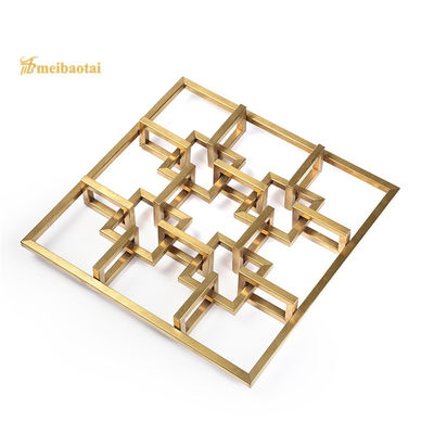 Окончание волос PVD Золотой цвет покрытый разделителем комнаты из нержавеющей стали с индивидуальным размером