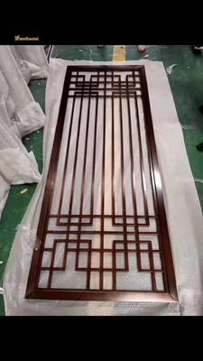 Hotel Style Stainless Steel, Iron, Aluminum Screen Decoration Room Divider