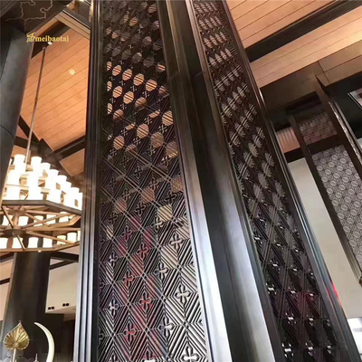 Black Modern Design Stainless Steel Screen Adds Touch Of Elegance And Sophistication To Any Space