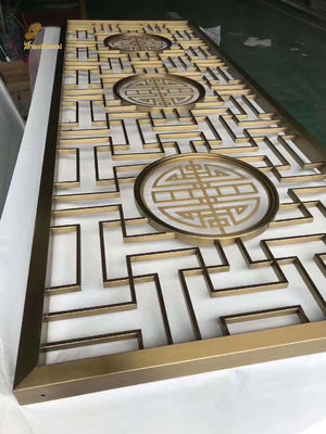 Хорошая цена Ss304 Нержавеющая сталь разделитель комнаты Золотой цвет Шрифт Декорация стены онлайн