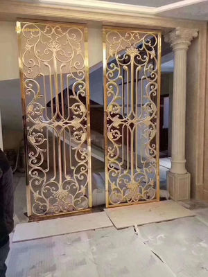 Хорошая цена 201 304 Нержавеющая сталь Комната с черепичной формой Разделитель гостиничный декор онлайн